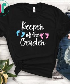 Keeper of Gender reveal party idea baby announcement shirt