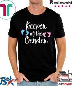 Keeper of Gender reveal party idea baby announcement shirt