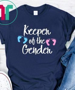 Keeper of Gender reveal party idea baby announcement shirt