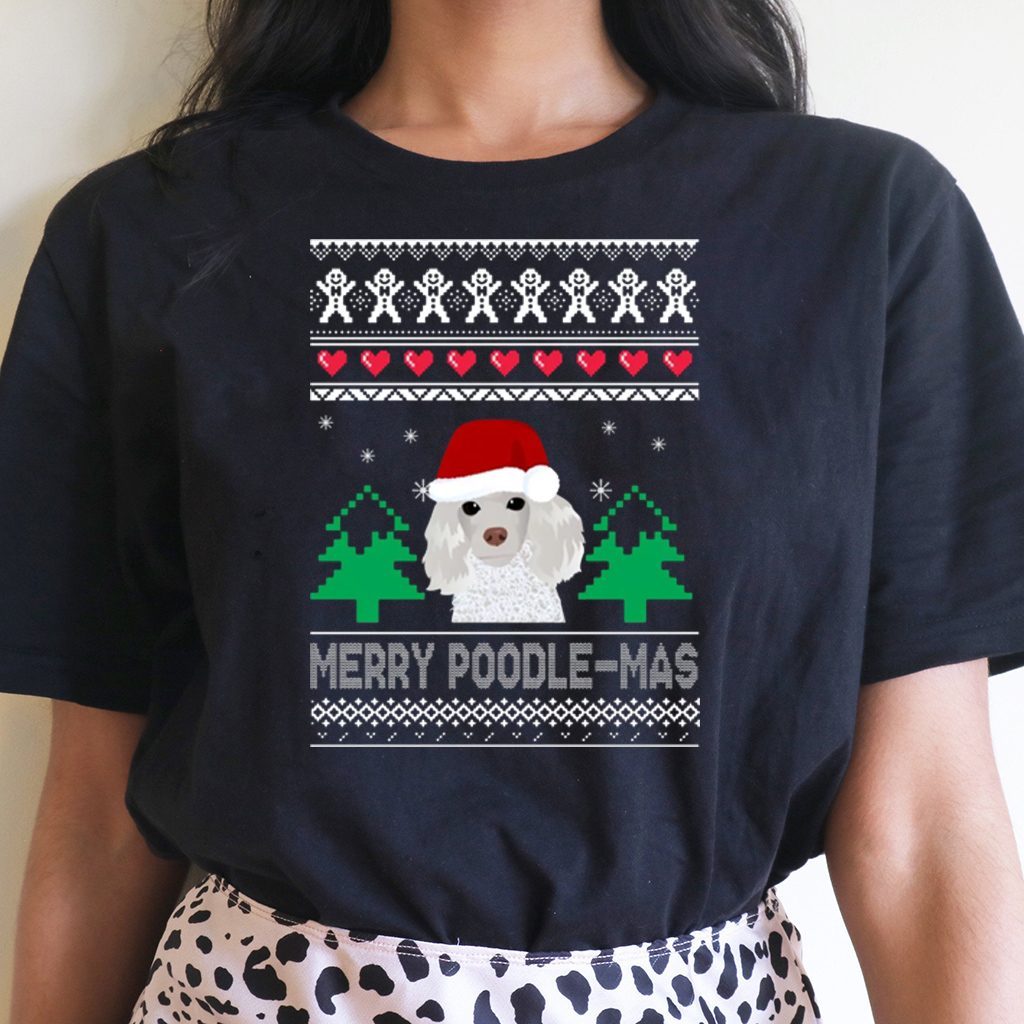 poodle christmas shirt