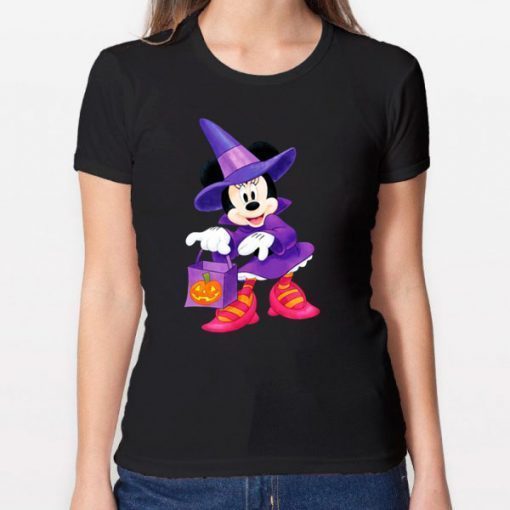 Nice Disney Halloween Minnie Mouse Trick or Treating shirt