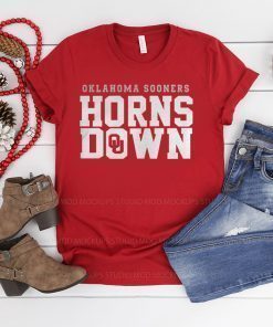 Oklahoma Sooners Horns Down Shirt