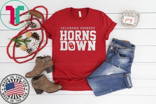 Oklahoma Sooners Horns Down Shirt