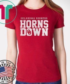 Oklahoma Sooners Horns Down Shirt