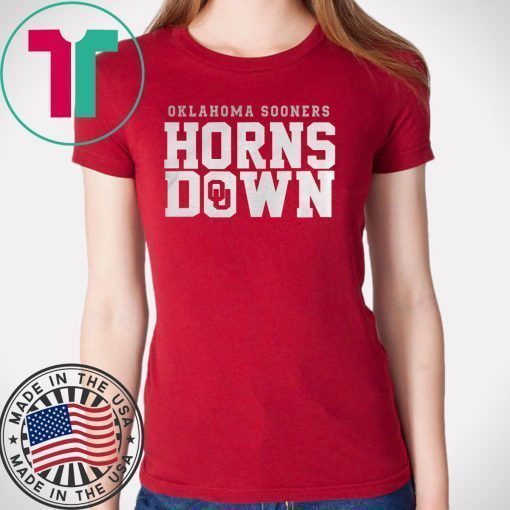 Oklahoma Sooners Horns Down Shirt