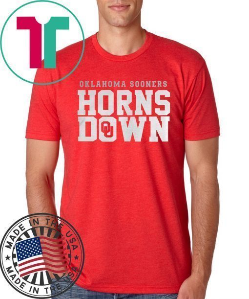 Oklahoma Sooners Horns Down Shirt