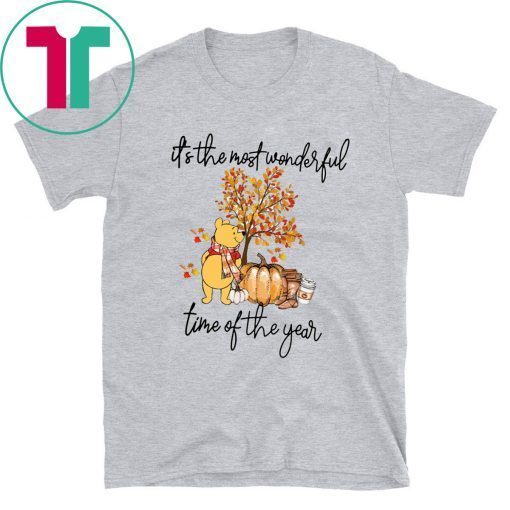 Pooh pumpkin it's the most wonderful time of the year Shirt