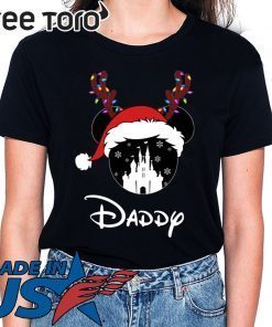 Reindeer Mickey Daddy Disney Castle Family Christmas 2020 T-Shirt