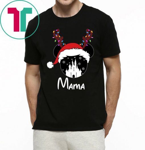 Reindeer Minnie Mama Disney Castle Family Christmas 2020 T-Shirt