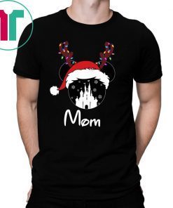 Reindeer Minnie Mom Disney Castle Family Christmas T-Shirt
