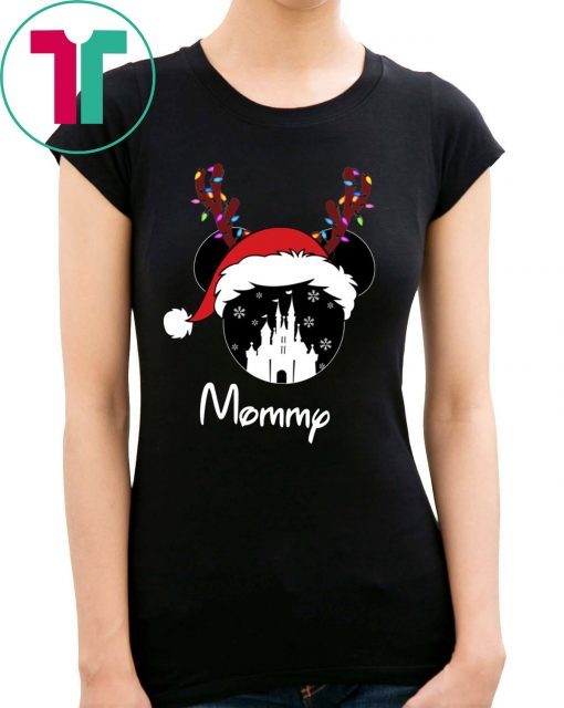 Reindeer Minnie Mommy Disney Castle Family Christmas Shirt