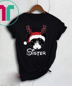 Reindeer Minnie Sister Disney Castle Family Christmas Shirt