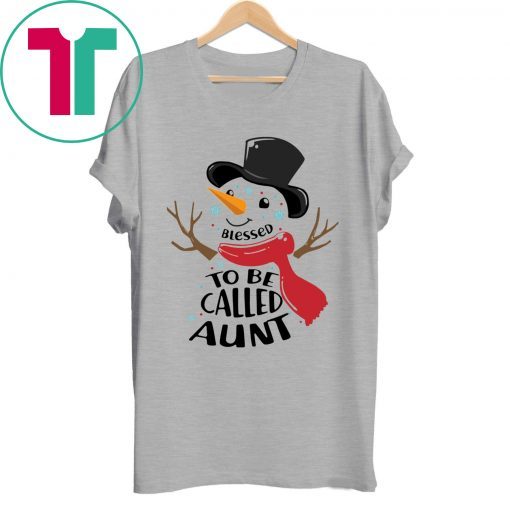 SNOWMAN BLESSED TO BE CALLED AUNT SHIRT