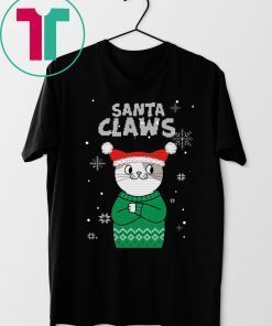 Santa Claws Cat Ugly Christmas T-Shirt