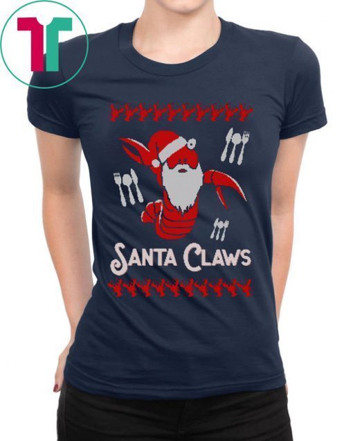 Santa Claws Lobster Christmas Shirt