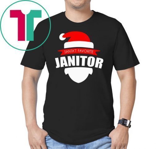 Santa’s Favorite Janitor Funny Christmas Shirt