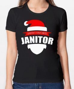 Santa’s Favorite Janitor Funny Christmas Shirt