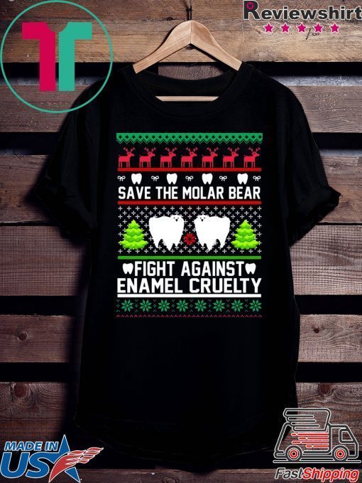 Save the Molar bear fight against Enamel Cruelty Christmas Shirt
