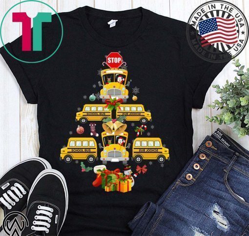 School bus christmas tree Shirt