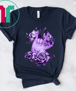 Sign language rose purple Shirt