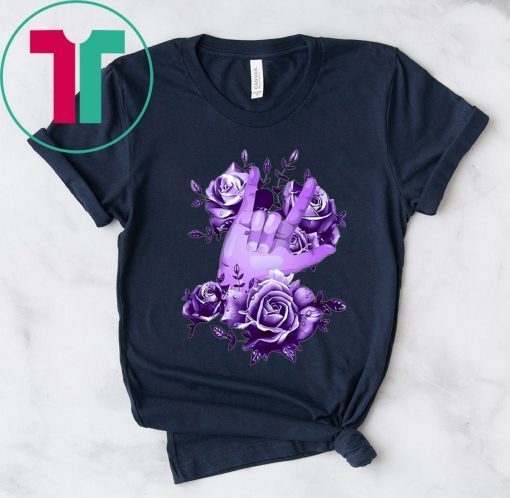 Sign language rose purple Shirt