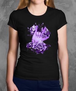 Sign language rose purple Shirt