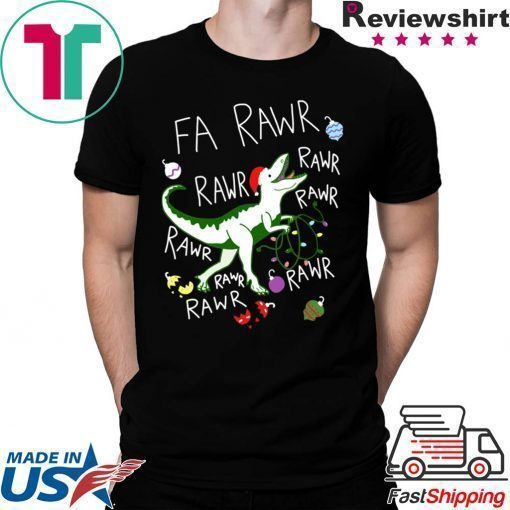 T-Rex Fa Rawr Rawr Rawr Christmas Shirt