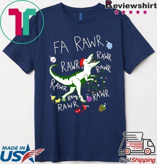 T-Rex Fa Rawr Rawr Rawr Christmas Shirt