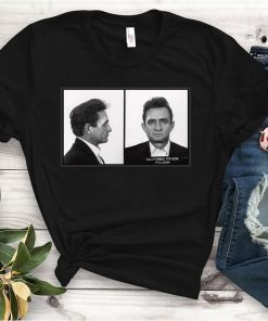 The Man In Black Mugshot Johnny Cash Shirt