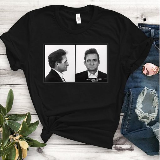 The Man In Black Mugshot Johnny Cash Shirt