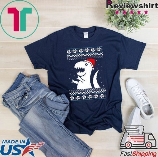 Trex Santa Dino Christmas T-Shirt