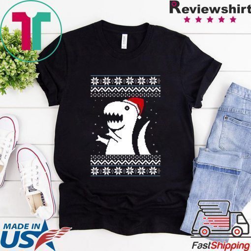 Trex Santa Dino Christmas T-Shirt