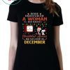 Underestimate Woman December Watches Hallmark Christmas Movies Snoopy And Charlie Brown T-Shirt
