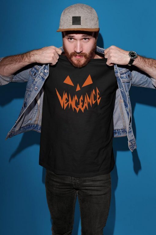 Vengeance Vengeance Pumpkin Face Halloween Shirt