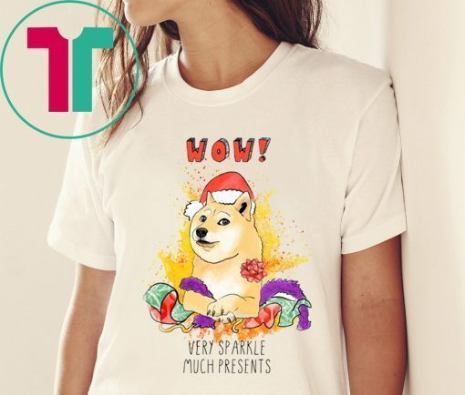 Very Sparkle Much Presents Doge Christmas T-Shirt