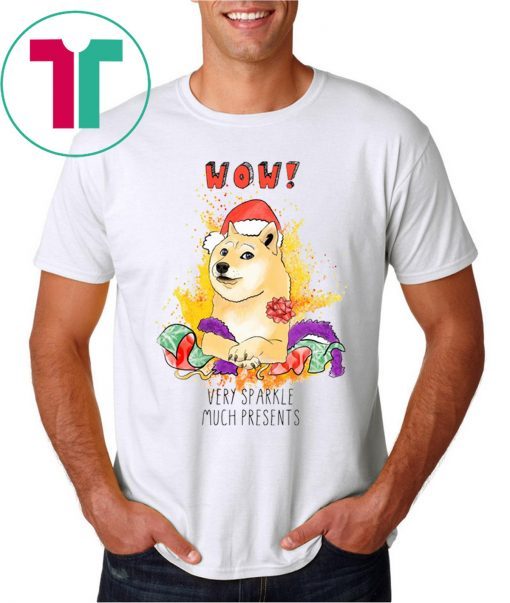 Very Sparkle Much Presents Doge Christmas T-Shirt