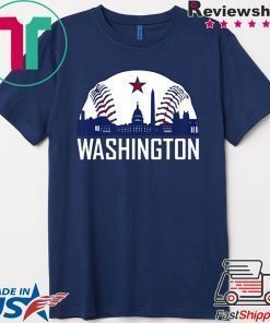 Washington DC Baseball Hometown Skyline National Vintage Shirt