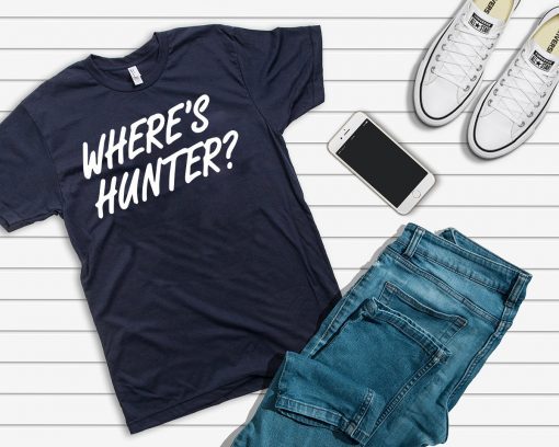 Where’s Hunter Cool Gift Tee Shirt