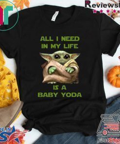 All I Need In My Life Is A Baby Yoda Tee Shirt