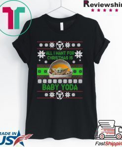 All I Want For Christmas Is Baby Yoda Star Wars The Mandalorian Shirt