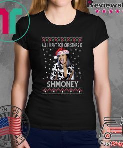 All I Want For Christmas Is Shmoney Cardi B Okurrr T-Shirt