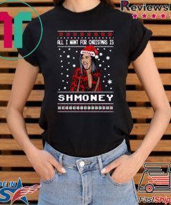 All I Want For Christmas Is Shmoney Cardi B Okurrr Ugly Christmas T-Shirt