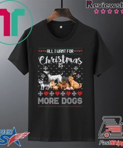 All I want for Christmas is More Dogs T-Shirt