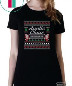 Auntie Claus Ugly Christmas T-Shirt