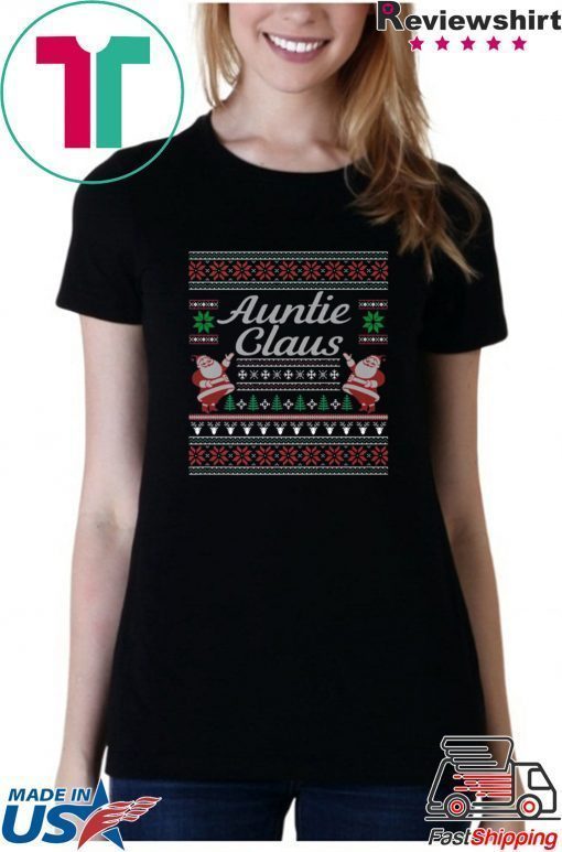 Auntie Claus Ugly Christmas T-Shirt