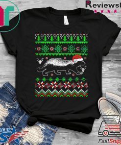 Awesome Ugly Christmas Honey Badger shirt