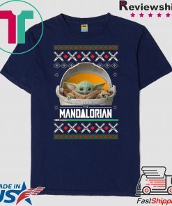 BABY YODA MANDALORIAN FLOATING CHRISTMAS T Shirt