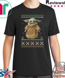 BABY YODA STAR WAR MANDALORIAN CHRISTMAS T-Shirt