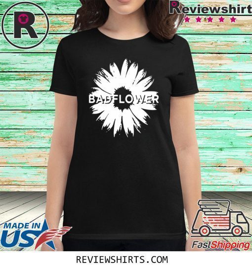 BADFLOWER FLOWER BLACK SHIRT