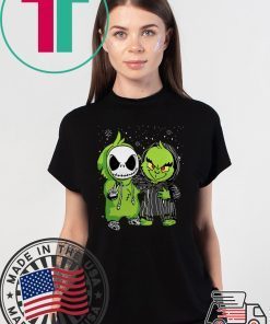 Baby Jack Skellington And Grinch Snow Christmas Shirt